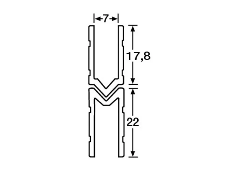Adam Hall Hardware 6142 F - Aluminium Lid Location female fo 